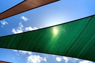 Ein Sonnensegel ist vielseitig einsetzbar.