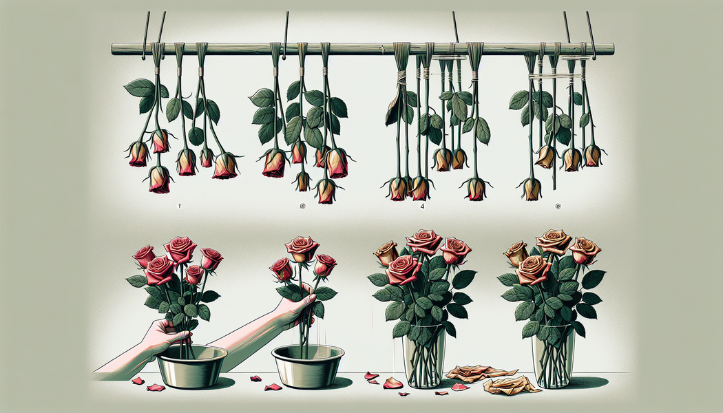 Trocknung dauert etwa zwei Wochen - Wie trocknet man Rosen?