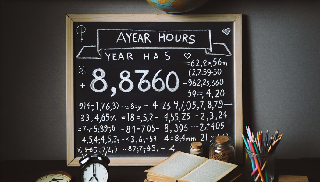 Wie viele Stunden hat ein Jahr?