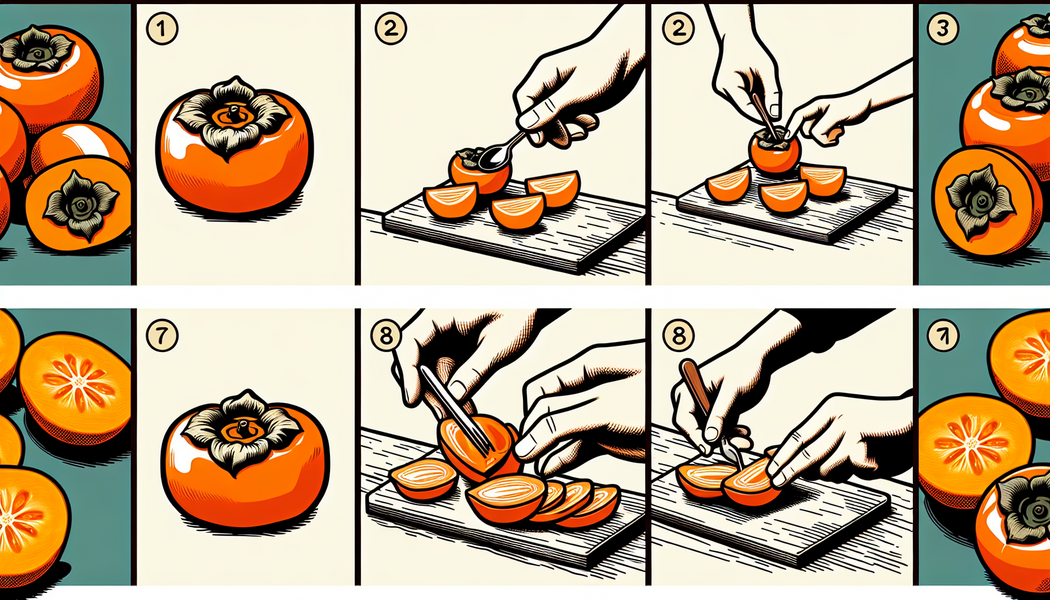 Wie isst man eine Kaki?