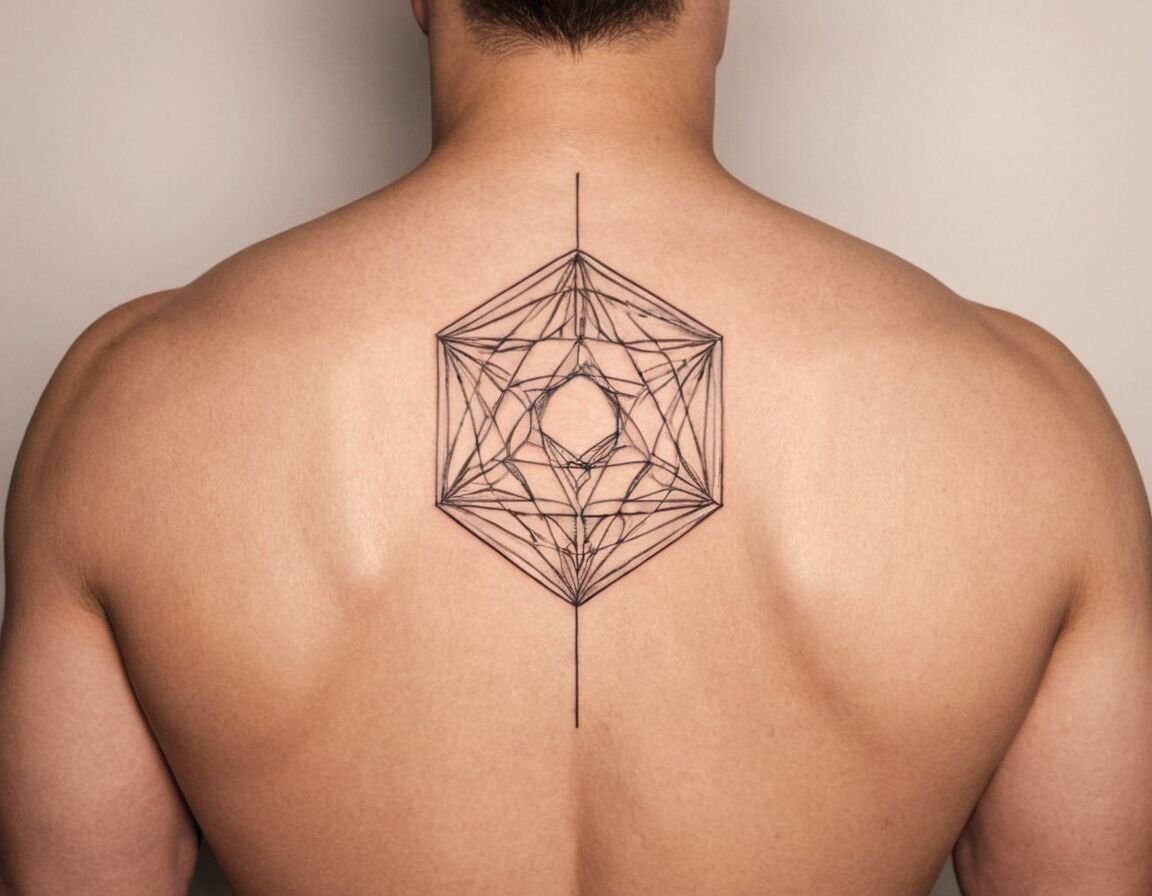 Tattoo-Kunst im Line-Art-Stil - Kreative Tattoo Ideen für Männer: Kleine Motive mit großer Wirkung