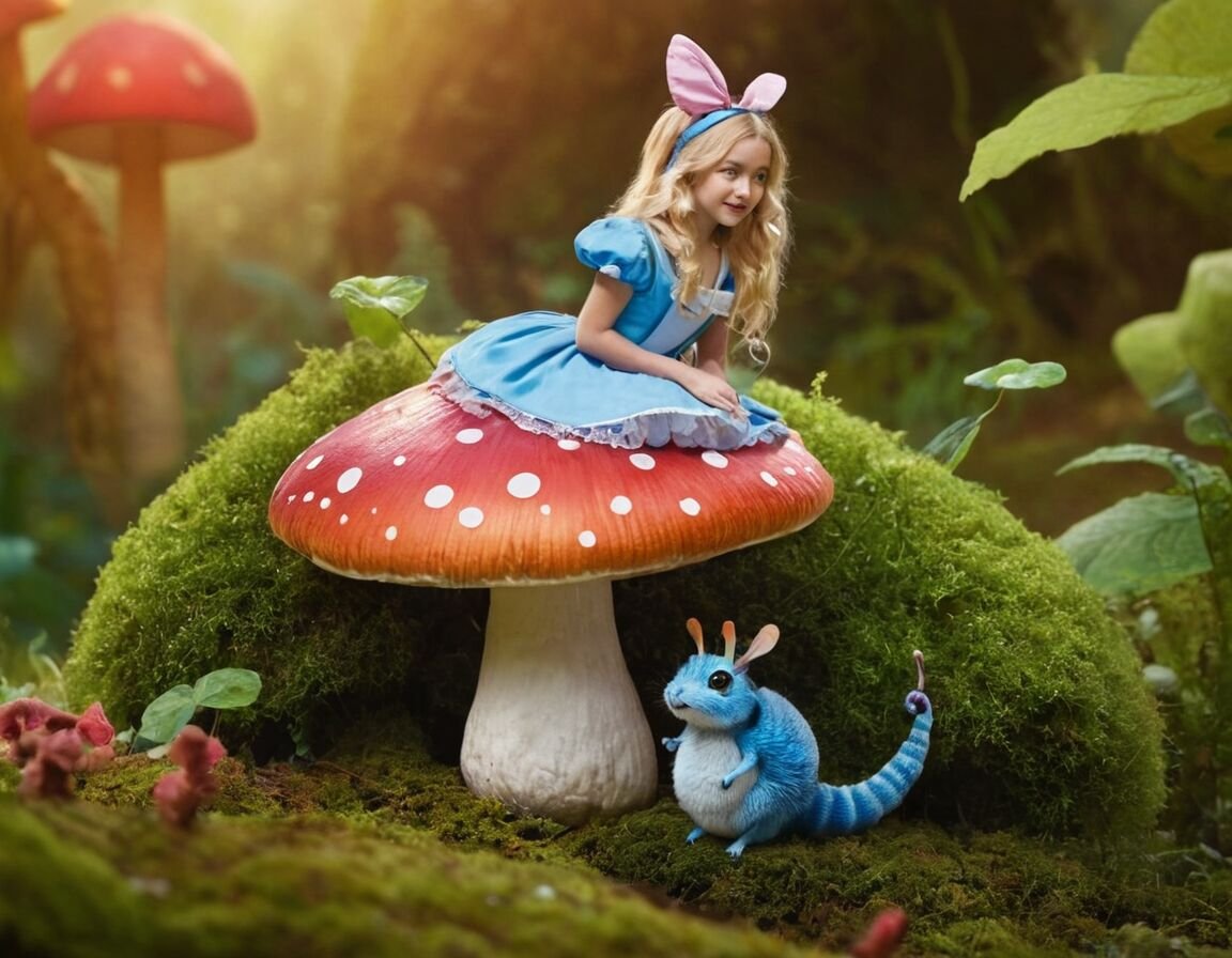 Die Raupe: Weisheit und Verwandlung in kleinen Dosen - Die faszinierenden Charaktere aus Alice im Wunderland: Ein Blick auf die Figuren und ihre Bedeutung