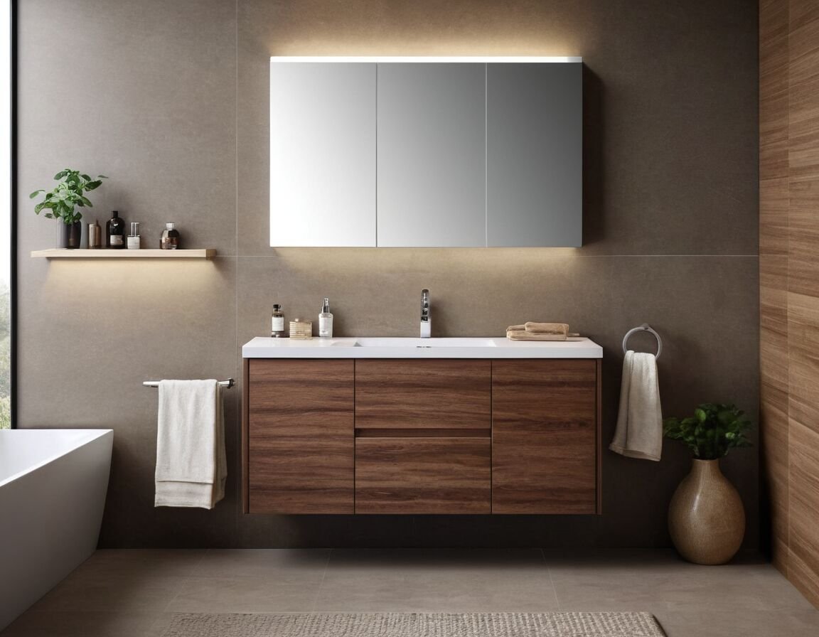 Wassersparende Armaturen integrieren - Der perfekte Waschtisch mit Unterschrank 100 cm: Stilvolle Lösungen für Ihr Badezimmer