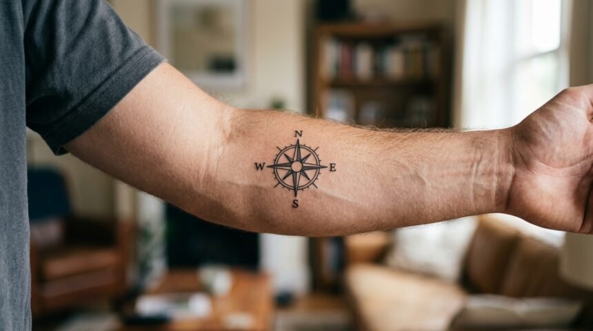 Kleines feines Tattoo auf einem Arm