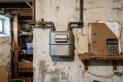 Gaspreise vergleichen: Gaszähler und Rechnungsunterlagen auf einem Tisch
