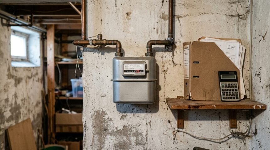 Gaspreise vergleichen: Gaszähler und Rechnungsunterlagen auf einem Tisch